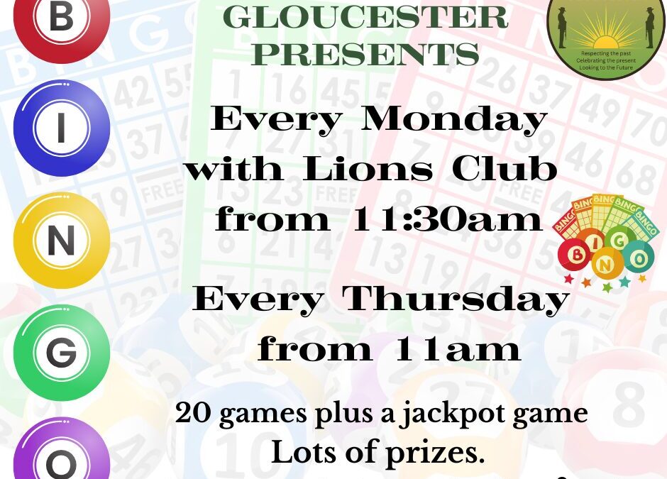 Bingo at Club Gloucester