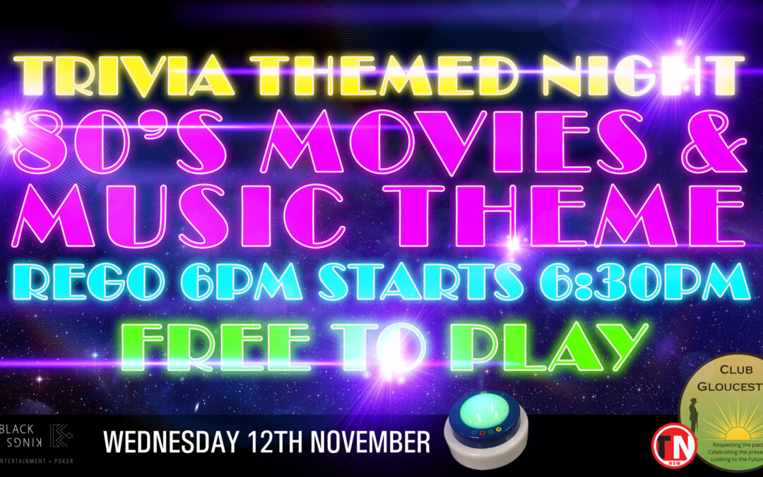 80’s Trivia & Cocktails Night